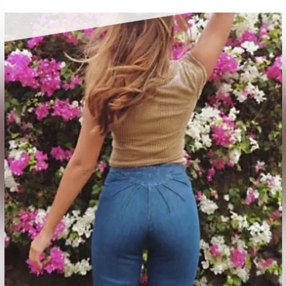 Free People Ray of Sunshine Flare Jeans in Dark Blue - Picture 3 of 10